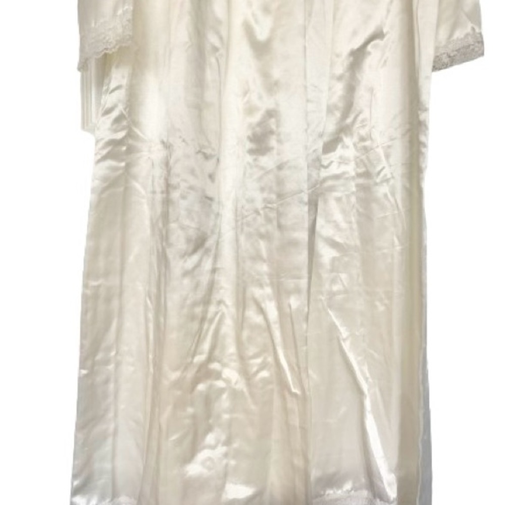 Christian Dior Vintage Nightgown Ivory Lace Trim - Picture 5 of 7